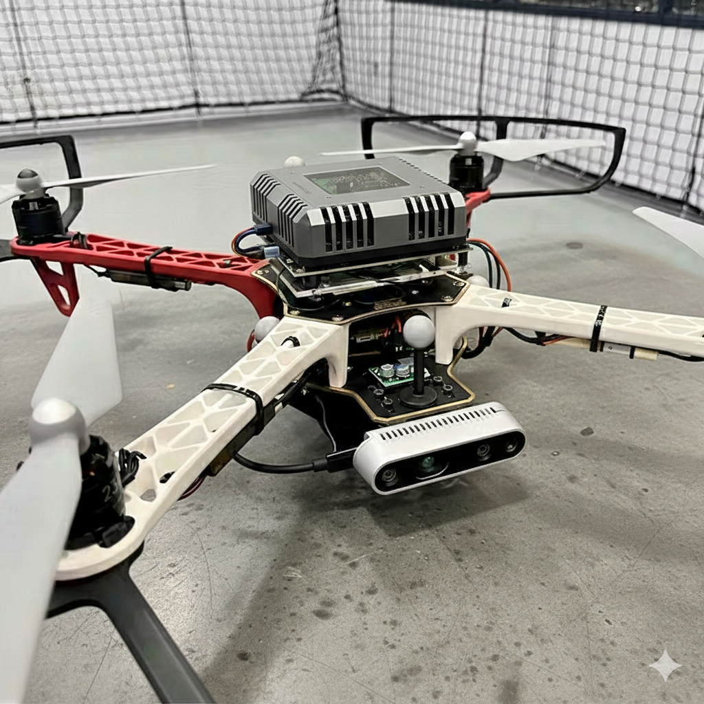 Solphio Edge box installed on an agricultural drone